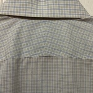 Charles Tyrwhitt Shirt Mens‎ 16–34 Long Sleeve Button Down Blue Plaid Slim Fit